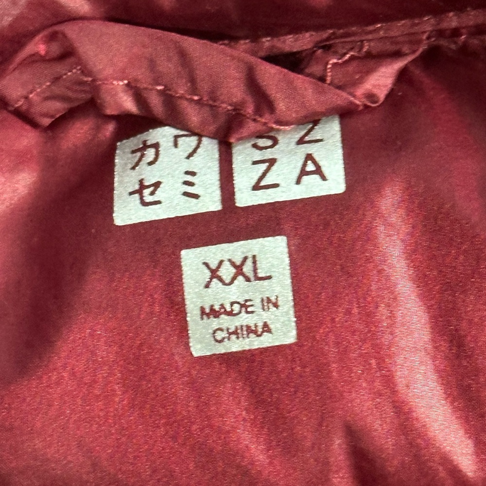 Szza youth size XXL hooded puffer jacket with two front zip pockets - Picture 8 of 12